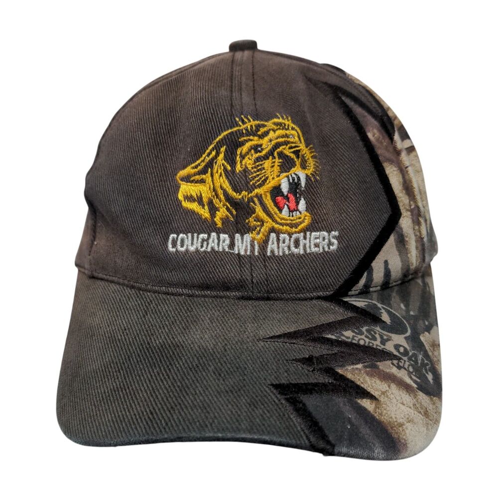 Cougar MI Archers Slideback Hat Multi OSFA Embroidered Camo Trim